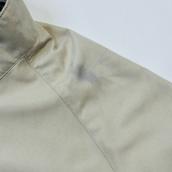 FootJoy Golf Jacket Mens Size XL Beige Windbreaker 1/4 Snap Pullover Mock Neck - Picture 12 of 12